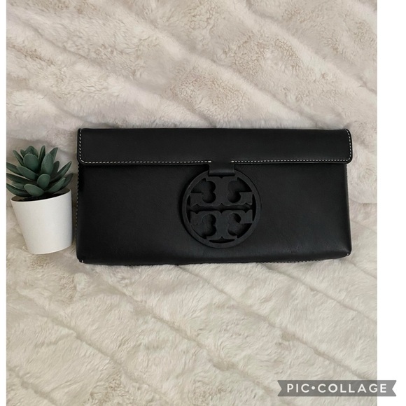 ‼️Flash SALE,today only‼️EUC Tory Burch Leather Clutch - Picture 1 of 7
